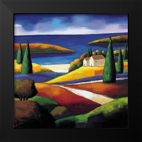 Central Coast I Black Modern Wood Framed Art Print by Clarke, Janine
