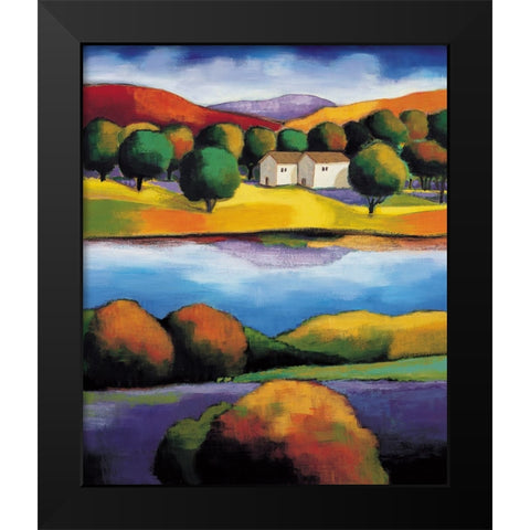 Ojai Morning II Black Modern Wood Framed Art Print by Clarke, Janine