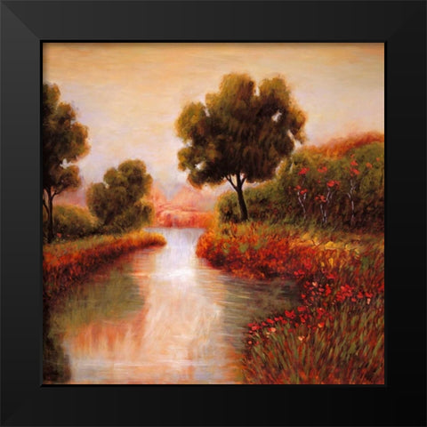 Idyllic II Black Modern Wood Framed Art Print by Leonard, Jeffrey