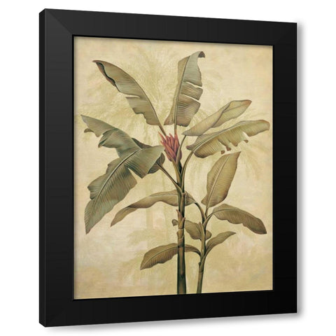 Palms of the Tropics I Black Modern Wood Framed Art Print by Deveraux, Jill