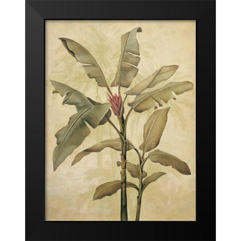 Palms of the Tropics I Black Modern Wood Framed Art Print by Deveraux, Jill