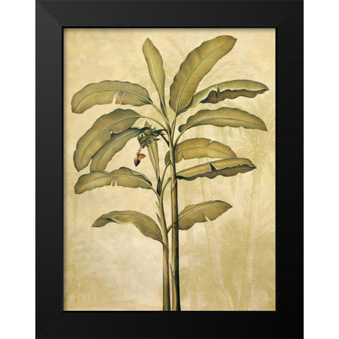 Palms of the Tropics II Black Modern Wood Framed Art Print by Deveraux, Jill