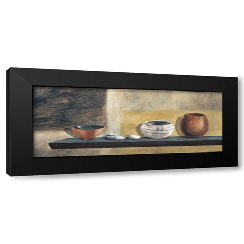 Ethnic Collection I Black Modern Wood Framed Art Print with Double Matting by Ross, Yuki