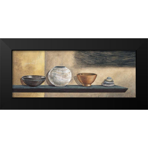 Ethnic Collection II Black Modern Wood Framed Art Print by Ross, Yuki