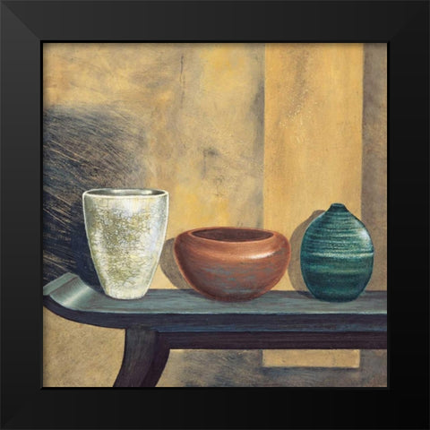 Asian Collection I Black Modern Wood Framed Art Print by Ross, Yuki