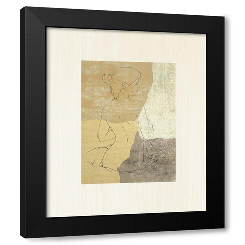 The Female Figure I Black Modern Wood Framed Art Print by Robbins, Jason