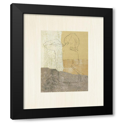 The Female Figure II Black Modern Wood Framed Art Print with Double Matting by Robbins, Jason