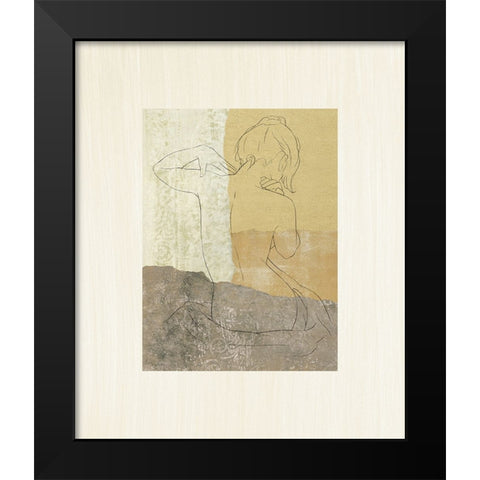 The Female Figure II Black Modern Wood Framed Art Print by Robbins, Jason