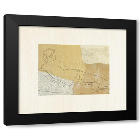 The Female Figure III Black Modern Wood Framed Art Print by Robbins, Jason