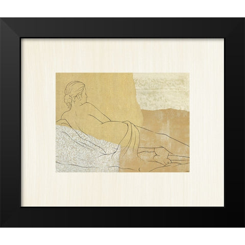 The Female Figure III Black Modern Wood Framed Art Print by Robbins, Jason