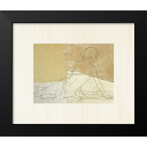 The Female Figure IV Black Modern Wood Framed Art Print by Robbins, Jason