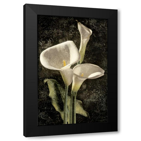 Callas I Black Modern Wood Framed Art Print with Double Matting by Seba, John