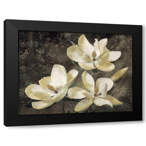 The Magnolia Tree Black Modern Wood Framed Art Print with Double Matting by Seba, John