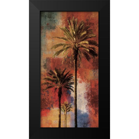 Mustique II Black Modern Wood Framed Art Print by Seba, John