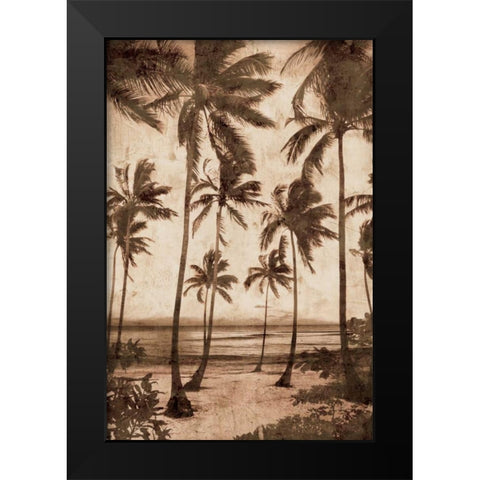 Trade Winds II Black Modern Wood Framed Art Print by Seba, John