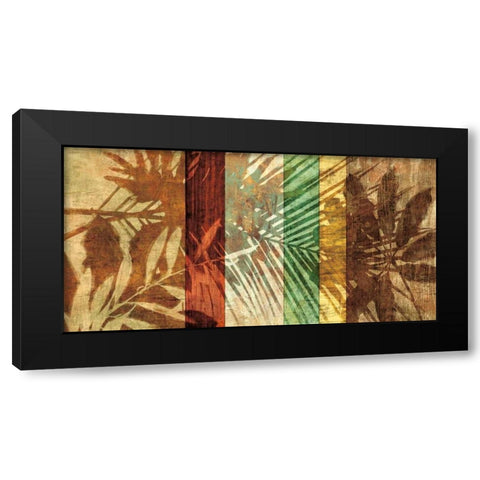 Palm Shadows I Black Modern Wood Framed Art Print by Seba, John