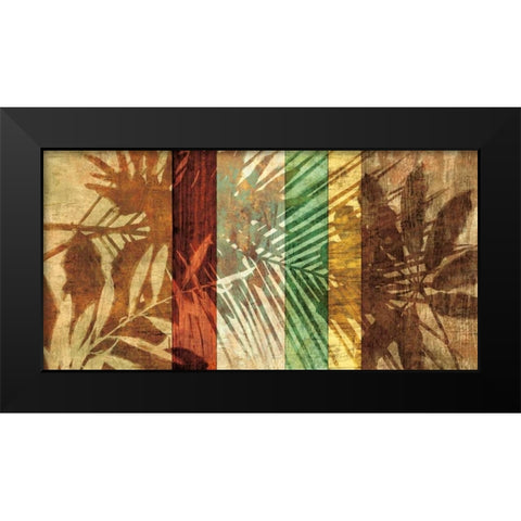 Palm Shadows I Black Modern Wood Framed Art Print by Seba, John