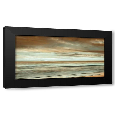 The Surf Black Modern Wood Framed Art Print with Double Matting by Seba, John