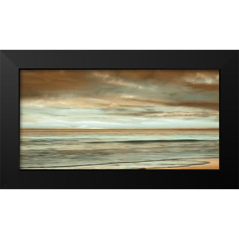 The Surf Black Modern Wood Framed Art Print by Seba, John