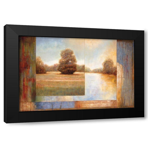 Secluded Pond II Black Modern Wood Framed Art Print with Double Matting by Bryant, James