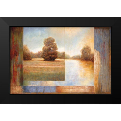 Secluded Pond II Black Modern Wood Framed Art Print by Bryant, James