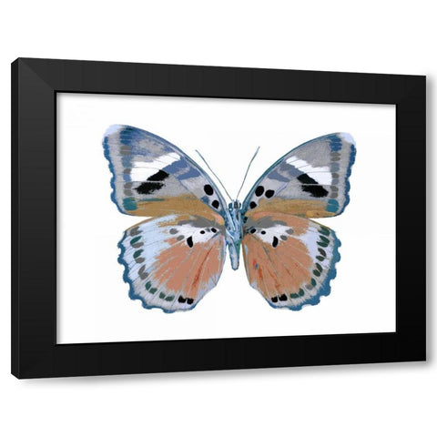 Butterfly in Pink II Black Modern Wood Framed Art Print with Double Matting by Bosco, Julia
