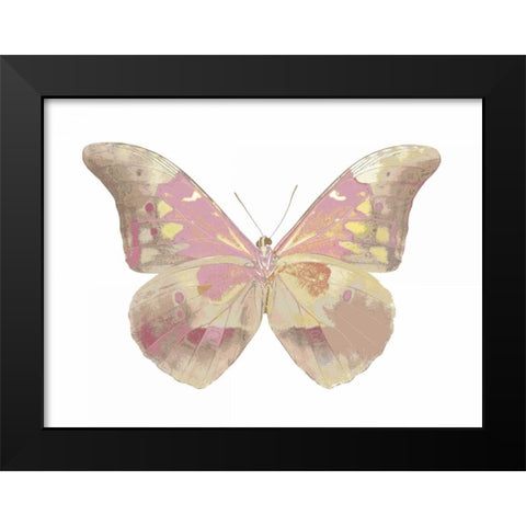 Butterfly in Teal I Black Modern Wood Framed Art Print by Bosco, Julia