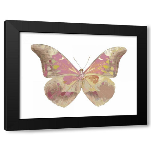Butterfly in Grey IV Black Modern Wood Framed Art Print with Double Matting by Bosco, Julia