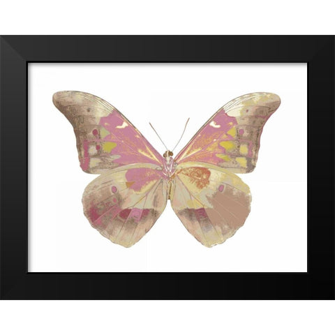 Butterfly in Grey IV Black Modern Wood Framed Art Print by Bosco, Julia