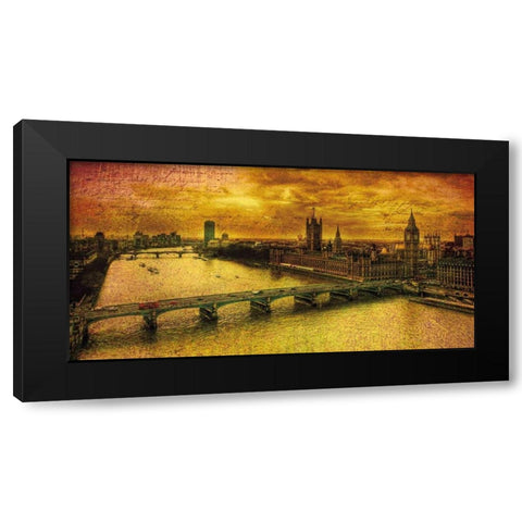 Remembering London Black Modern Wood Framed Art Print by Casey, Julia