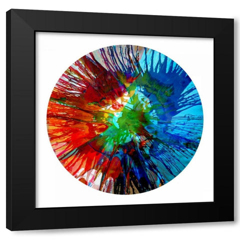Circular Motion III Black Modern Wood Framed Art Print by Evans, Josh