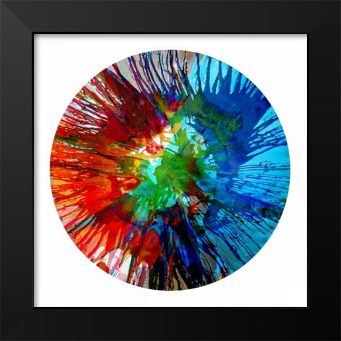 Circular Motion III Black Modern Wood Framed Art Print by Evans, Josh