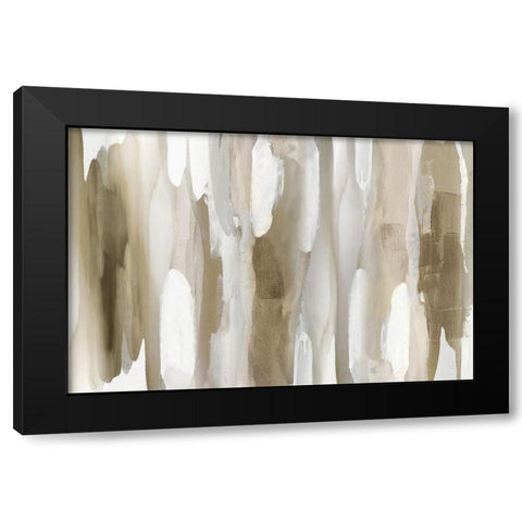 Echoes Black Modern Wood Framed Art Print with Double Matting by Hanson, Jackie
