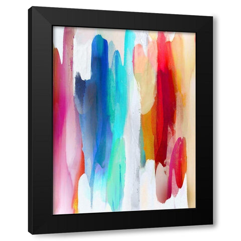 Lively II Black Modern Wood Framed Art Print by Hanson, Jackie