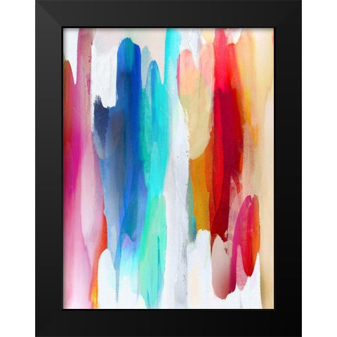 Lively II Black Modern Wood Framed Art Print by Hanson, Jackie