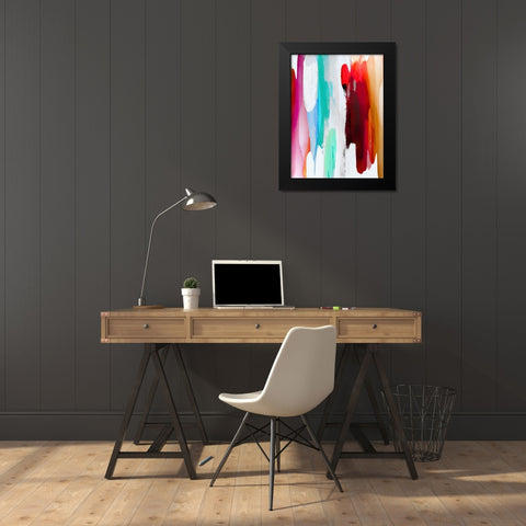 Lively III Black Modern Wood Framed Art Print by Hanson, Jackie