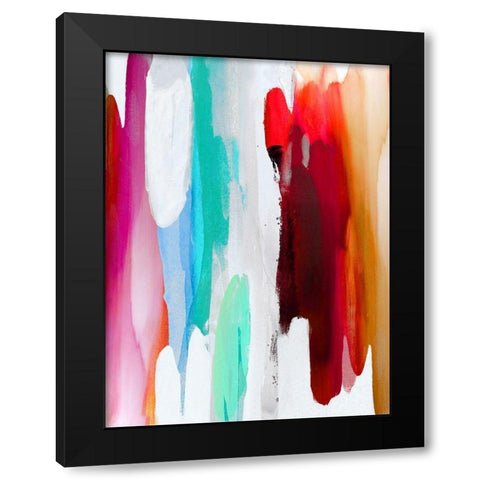 Lively III Black Modern Wood Framed Art Print by Hanson, Jackie