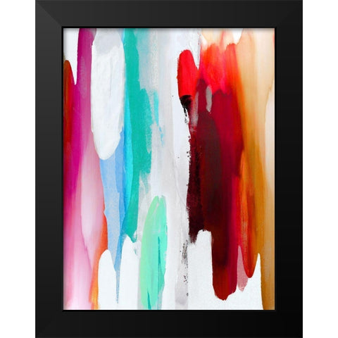 Lively III Black Modern Wood Framed Art Print by Hanson, Jackie