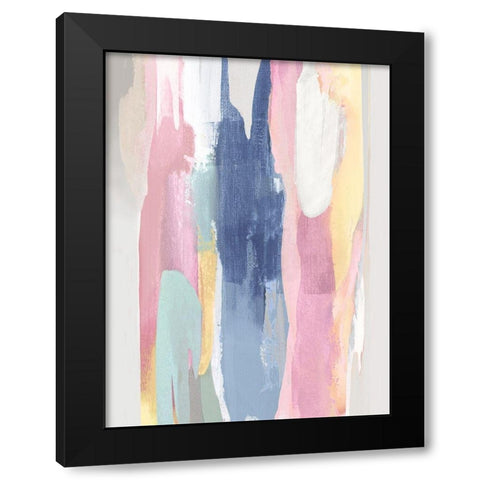 Vivacious IV Black Modern Wood Framed Art Print with Double Matting by Hanson, Jackie