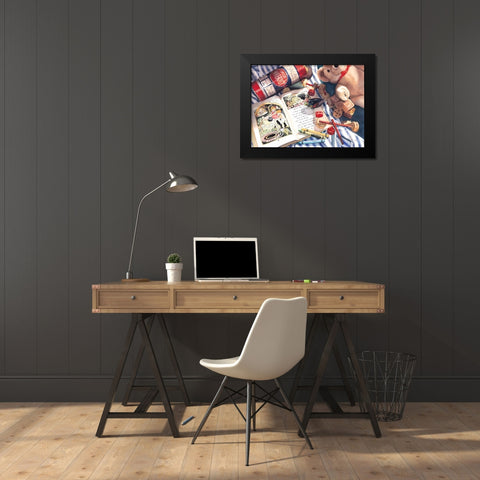 Childrens Hour Black Modern Wood Framed Art Print by Koenig, Judy