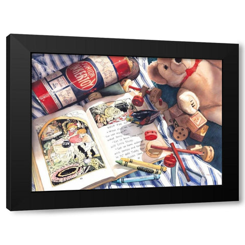 Childrens Hour Black Modern Wood Framed Art Print with Double Matting by Koenig, Judy