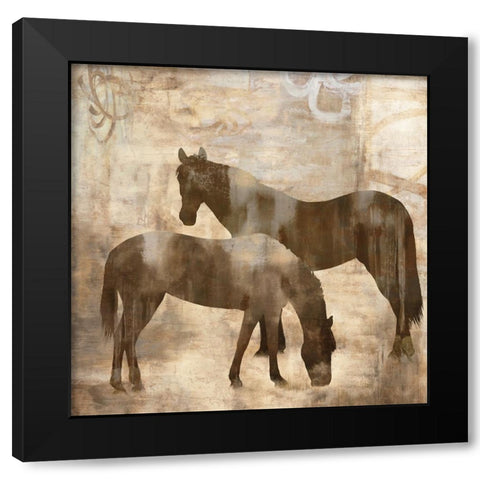Equine I Black Modern Wood Framed Art Print with Double Matting by Mann, Jason