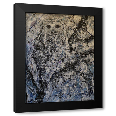 Owl I Black Modern Wood Framed Art Print by Foster, Joseph Marshal