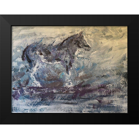 Horse II Black Modern Wood Framed Art Print by Foster, Joseph Marshal