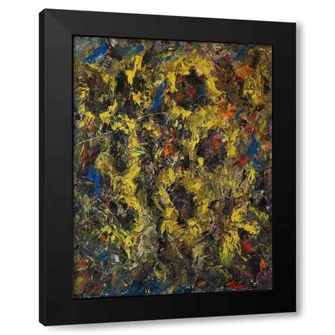 Sunflowers Black Modern Wood Framed Art Print by Foster, Joseph Marshal