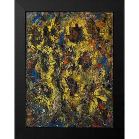 Sunflowers Black Modern Wood Framed Art Print by Foster, Joseph Marshal