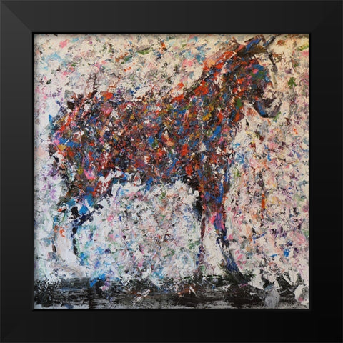 Horse III Black Modern Wood Framed Art Print by Foster, Joseph Marshal