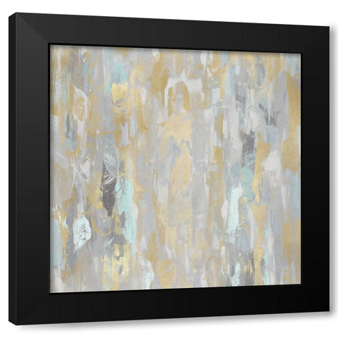 Reveal Aqua I Black Modern Wood Framed Art Print with Double Matting by Martin, Jennifer