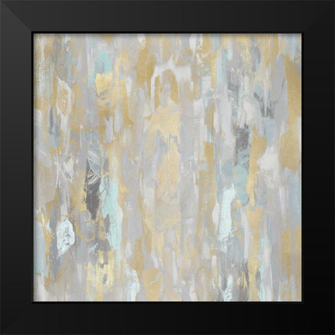 Reveal Aqua I Black Modern Wood Framed Art Print by Martin, Jennifer