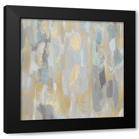 Reveal Aqua II Black Modern Wood Framed Art Print with Double Matting by Martin, Jennifer